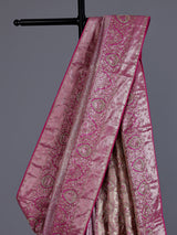 Rani pink kanjivaram silk festive saree women