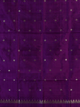 Purple soft silk saree with rich zari border design