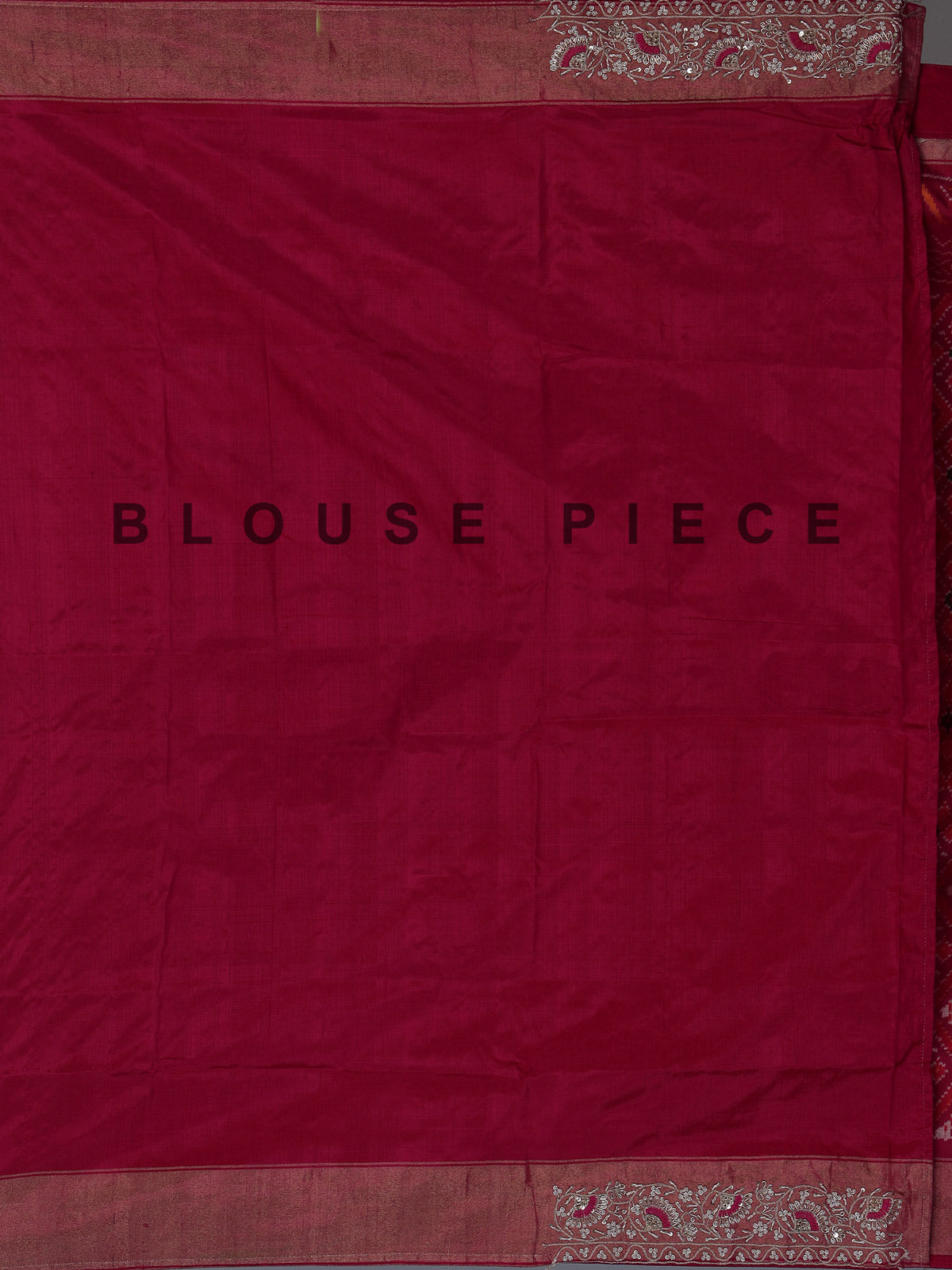 Rani pink pure hyderabadi patola silk designer festive saree
