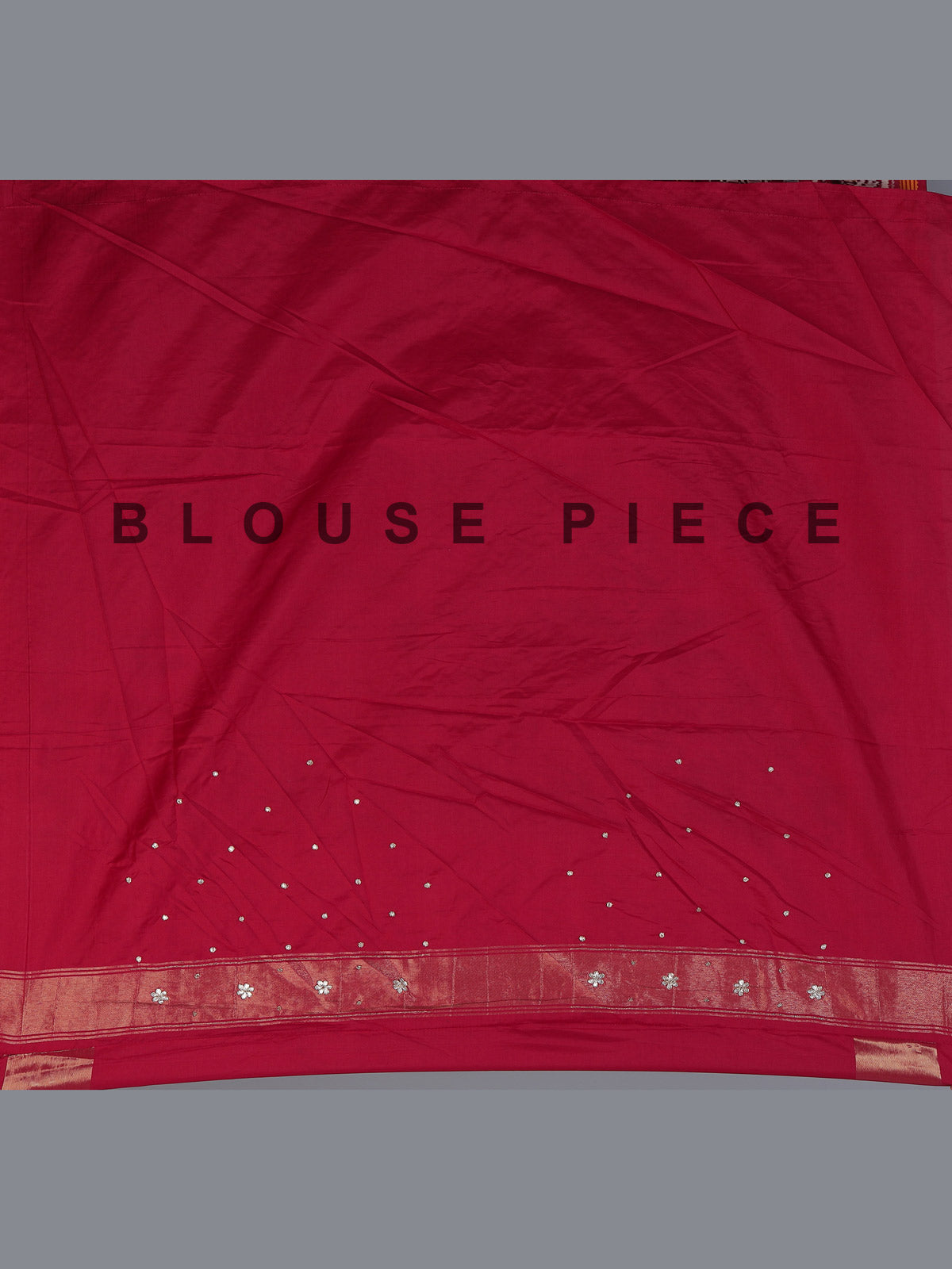 Red art patola silk saree with exquisite handcrafted embellishments