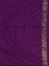 Purple art patola silk saree with animal motif handwork