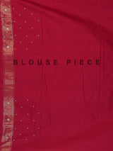 Red art patola silk saree with bird motifs elegance