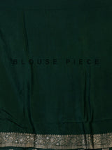 Green dola silk saree with rich butti elegance