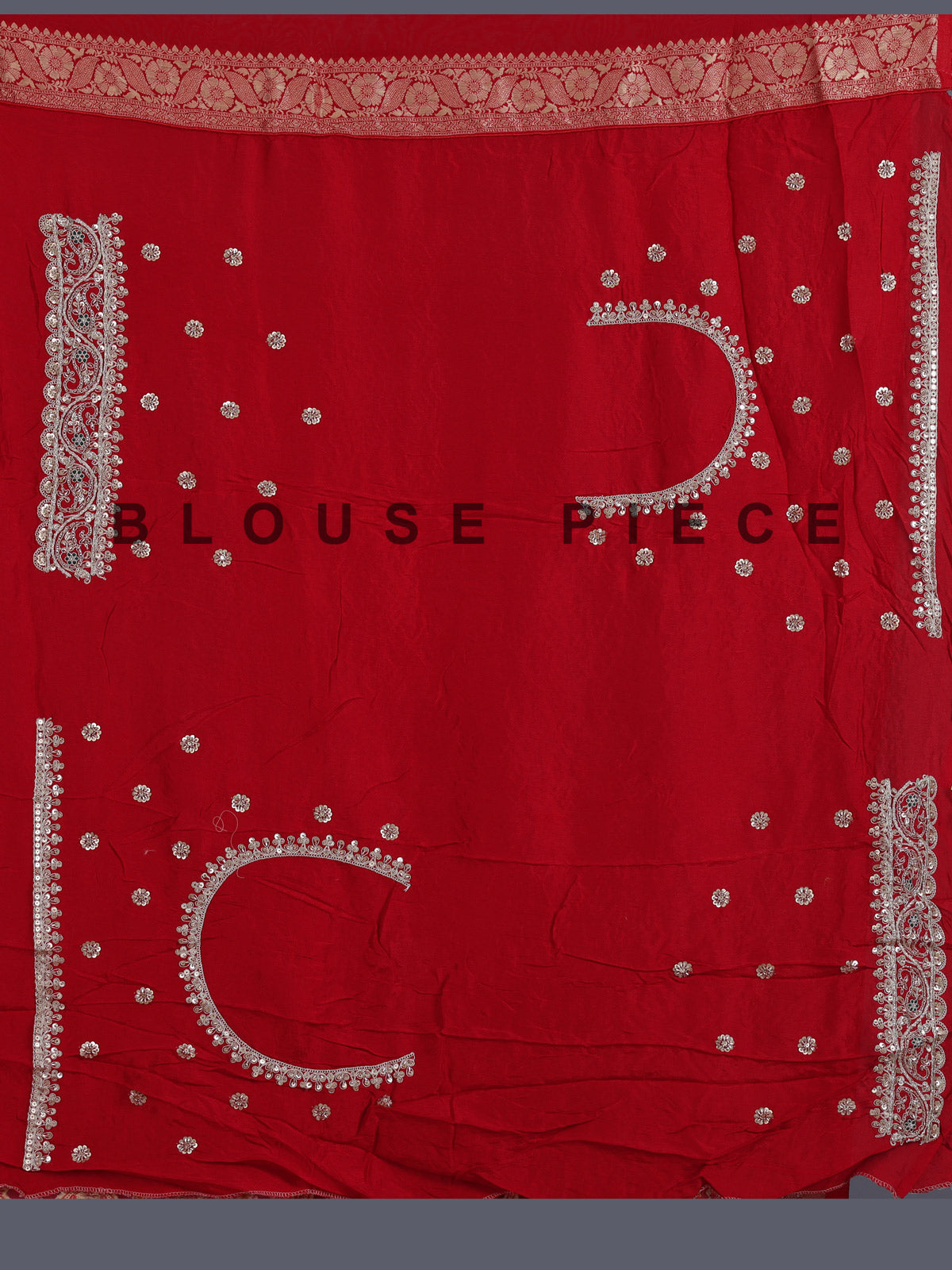 Red bandhani semi georgette saree with designer tassel pallu elegance
