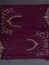 Pastel pink shimmer tissue saree with peacock border designer elegance