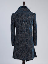 Rama blue luxury men velvet indo western