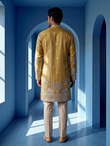 cream premium festive mens kurta pant