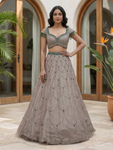 Blush pink luxury embroidered lehenga choli
