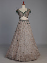 Blush pink luxury embroidered lehenga choli