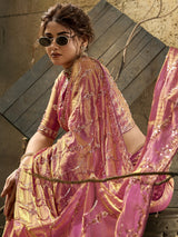 Rani pink signature bridal saree