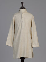Cream elephant embroidered boys waistcoat set