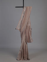 Onion pink metallic tissue silk saree women