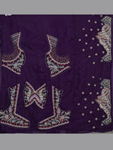 Royal purple silk lehenga choli with intricate festive craftsmanship