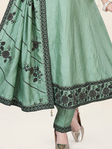 Mint green festive salwar suit for women