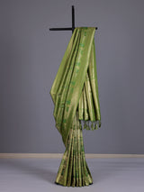 Mehendi women paisley zari saree