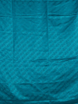 Rama blue women paisley zari saree