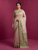 Pista green women zardosi zari saree