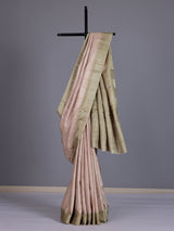 Pista green women zardosi zari saree