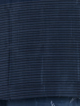 Navy women kalamkari beaded zari saree