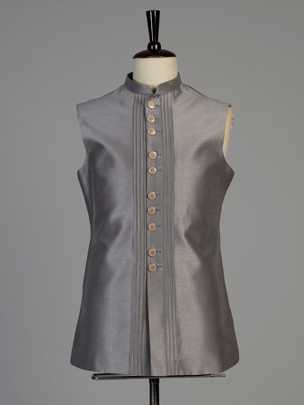 Grey men abstract metallic bandhgala indo western
