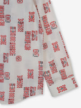 Off white men aztec printed chinese kurta