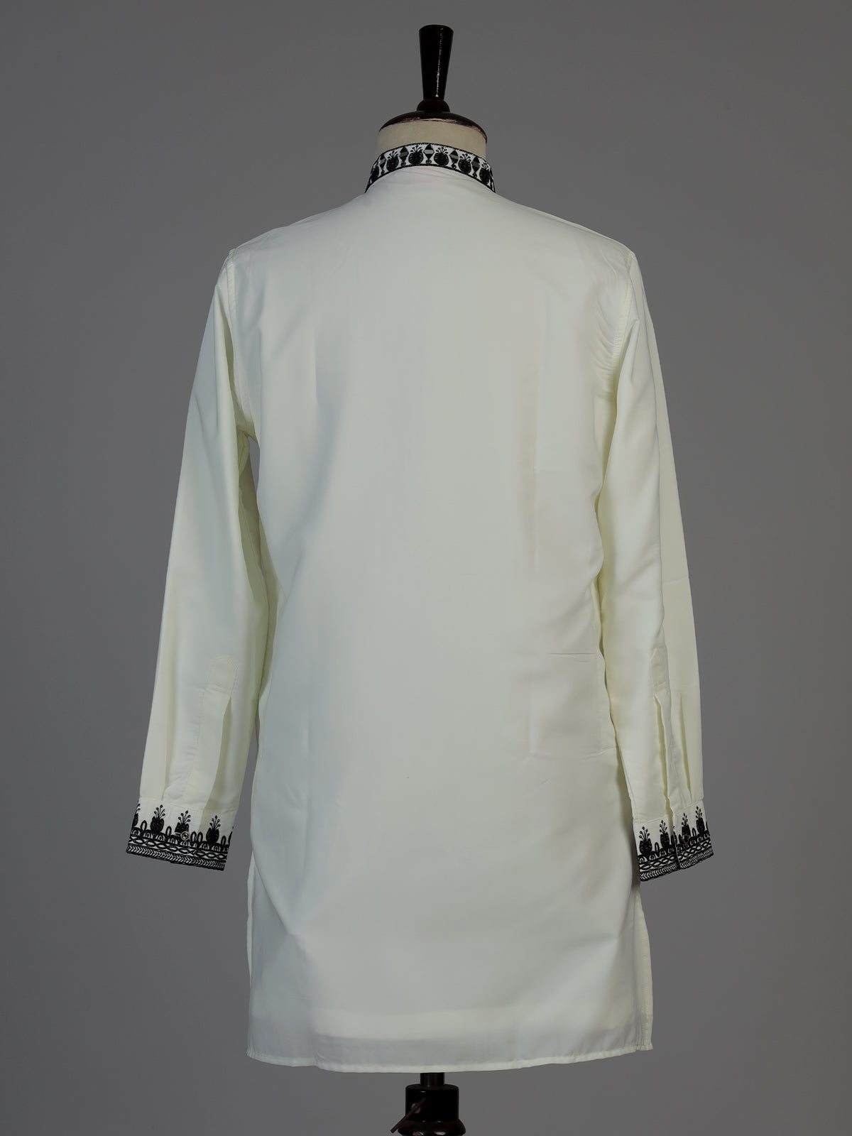 White men floral abhla chinese kurta
