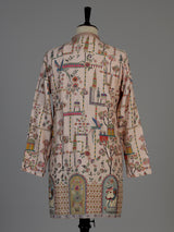 Onion pink men mughal court kurta suit