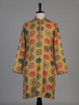 Yellow men lotus mandala kurta pajama