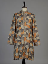 Multi colour men bauhaus printed kurta