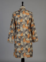 Multi colour men bauhaus printed kurta