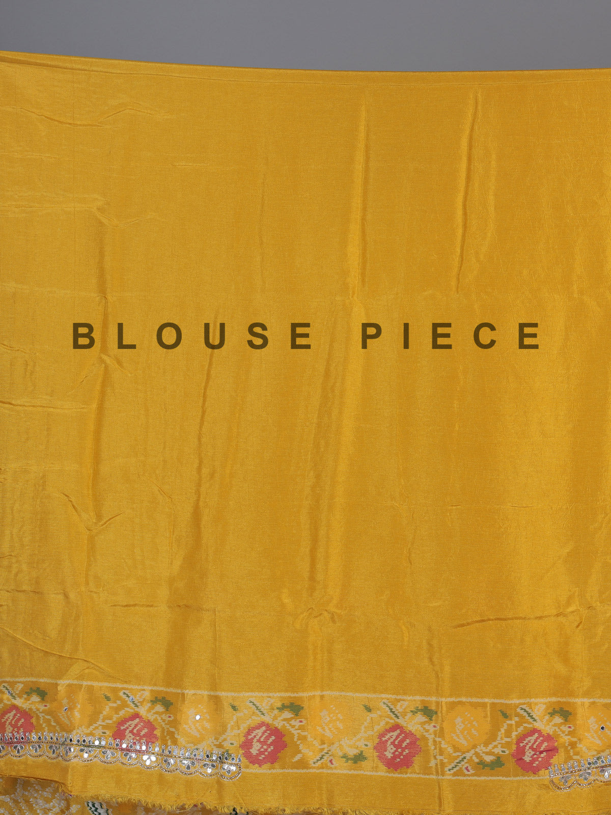 Mustard yellow soft silk saree with bandhani floral contrast elegance