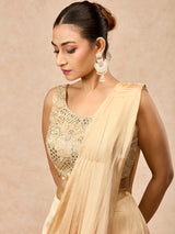 Champagne gold women designer lehenga choli