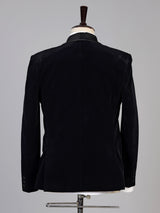 Black mens statement shawl lapel coat suit