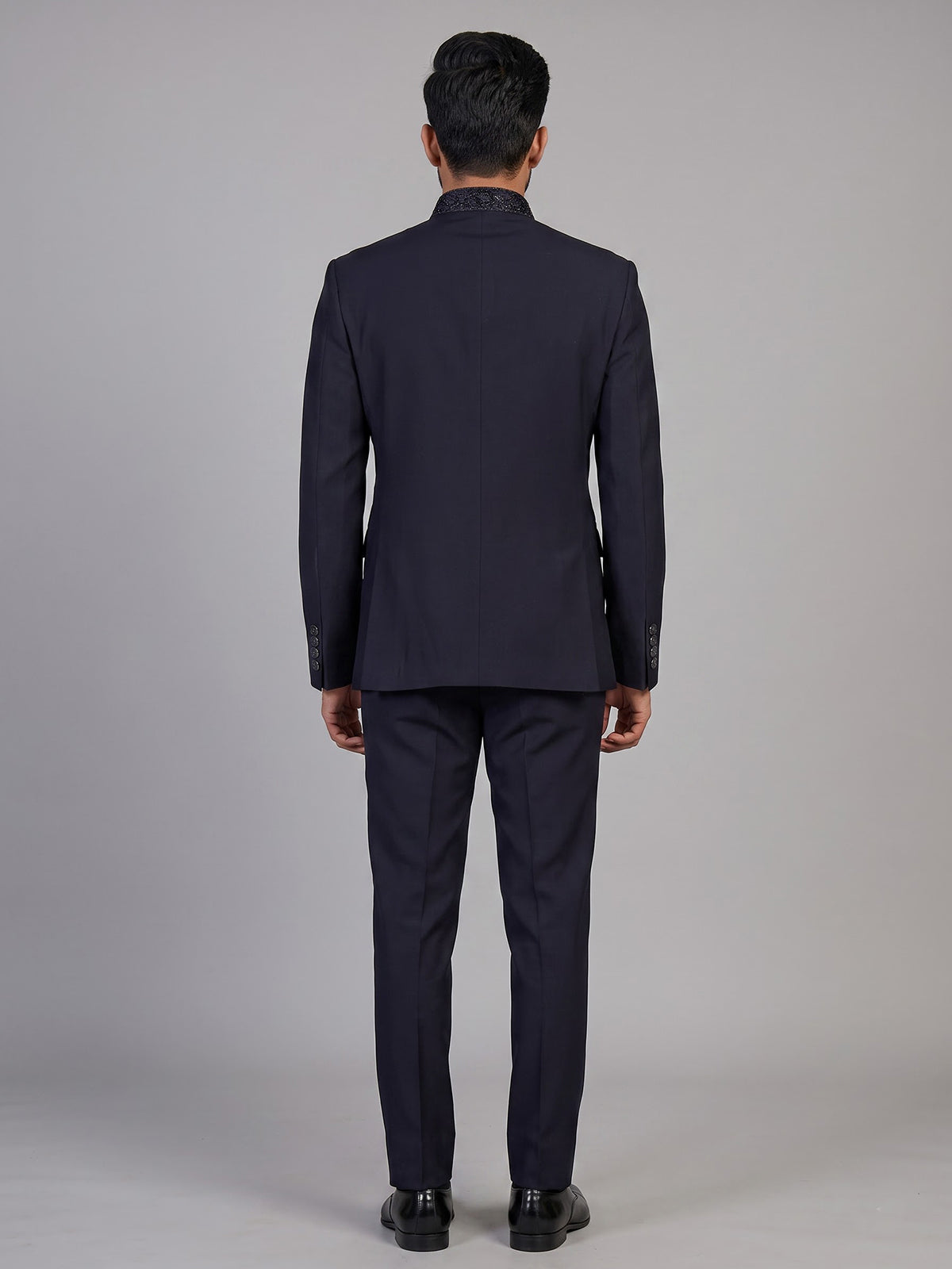 Navy mens imperial embellished jodhpuri suit