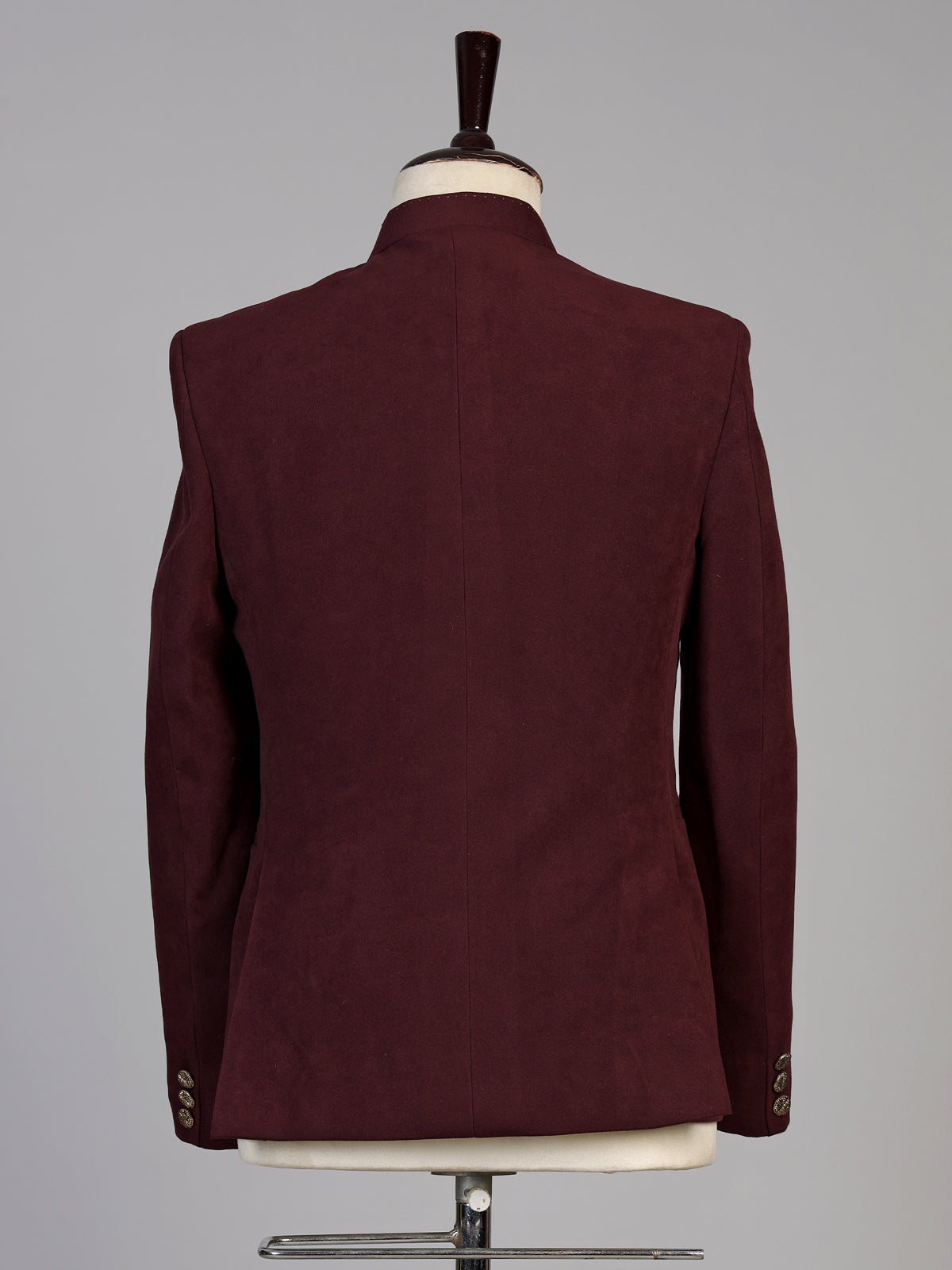 Wine mens floral zardosi jodhpuri suit