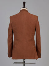 Rust orange mens floral zardosi jodhpuri suit