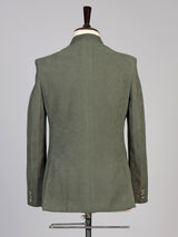 Olive mens floral zardosi jodhpuri suit