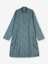 Light blue floral silk kurta suit for festive celebrations for men