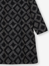 Black silk printed kurta suit for festive occasions for men