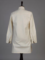 Cream linen pathani suit for men festive celebrations