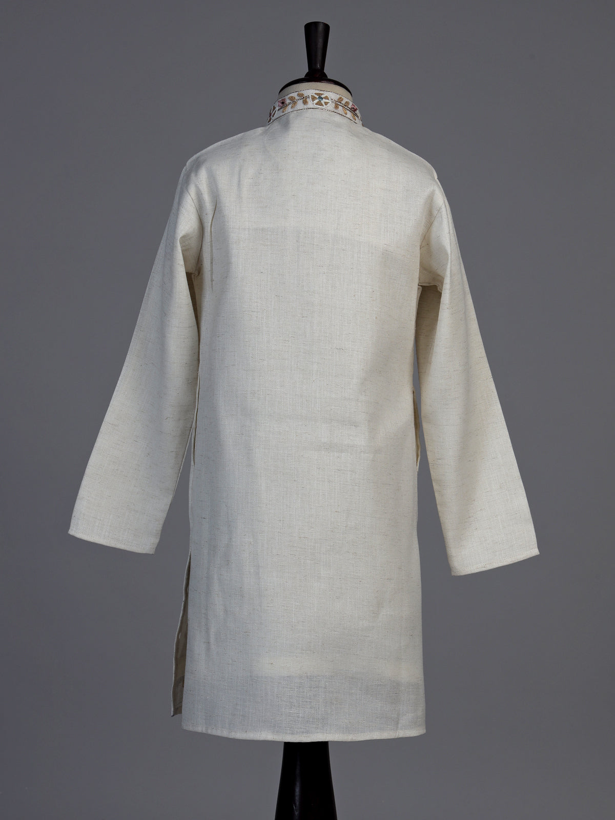 Off white pastel floral boys kurta suit