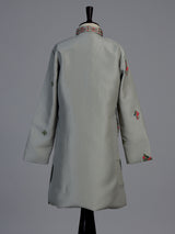 Pista green zardosi embroidered boys kurta suit