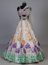 Golden radiant shimmer women lehenga choli