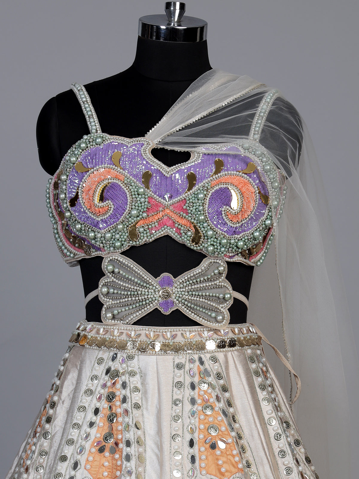 Golden radiant shimmer women lehenga choli