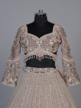 Light lavender peacock women lehenga choli