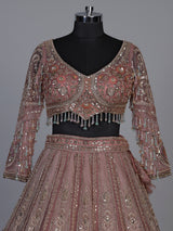 Onion pink grand arch women lehenga choli