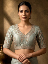 Pista green shimmer silk designer lehenga choli for women