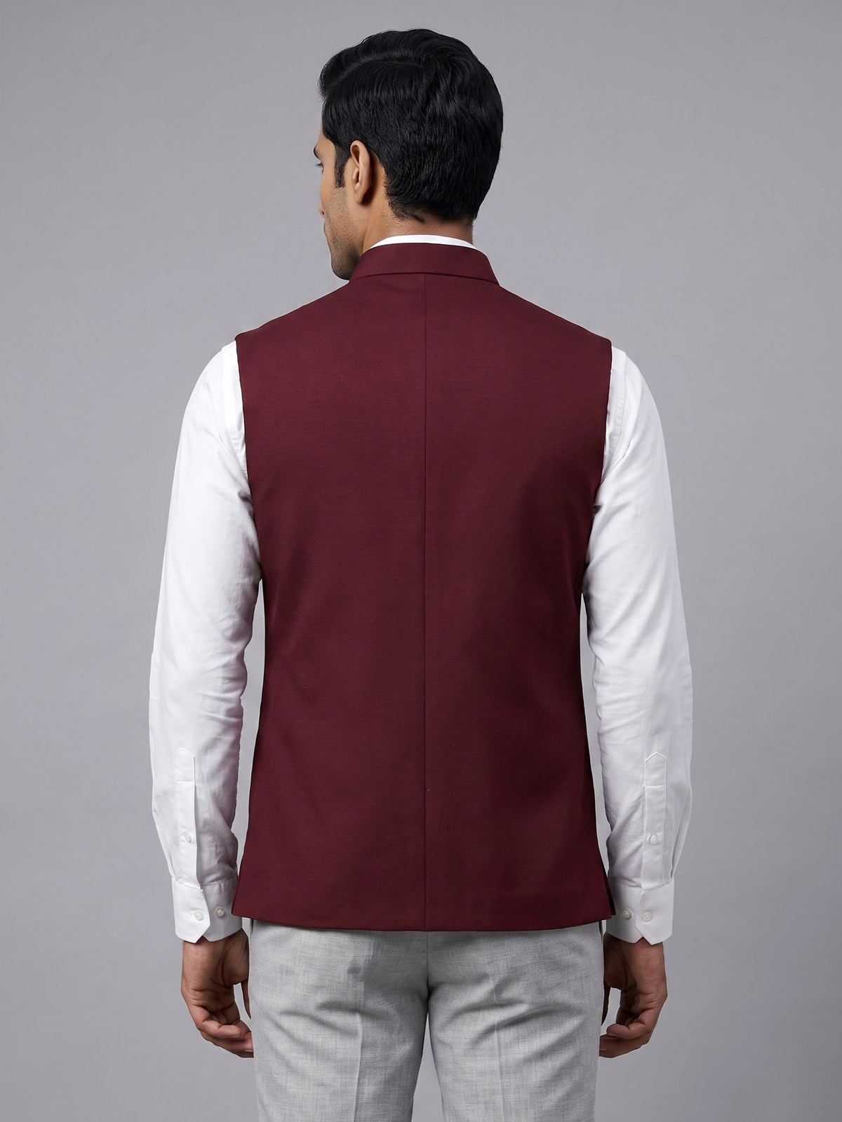 Maroon mens royal occasion waistcoat