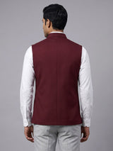 Maroon mens royal occasion waistcoat