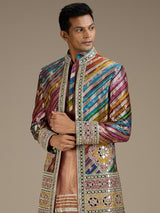 Multi mens luxury indo western bandhgala jacket set